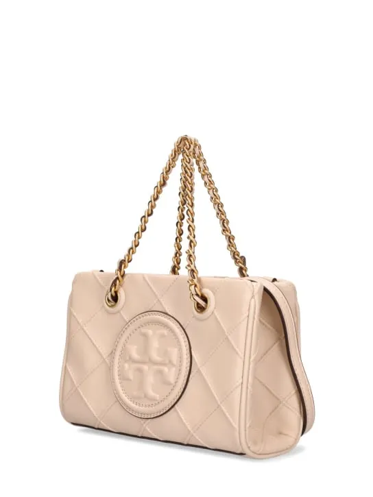 Tory Burch   Mini Fleming soft leather top handle bag 