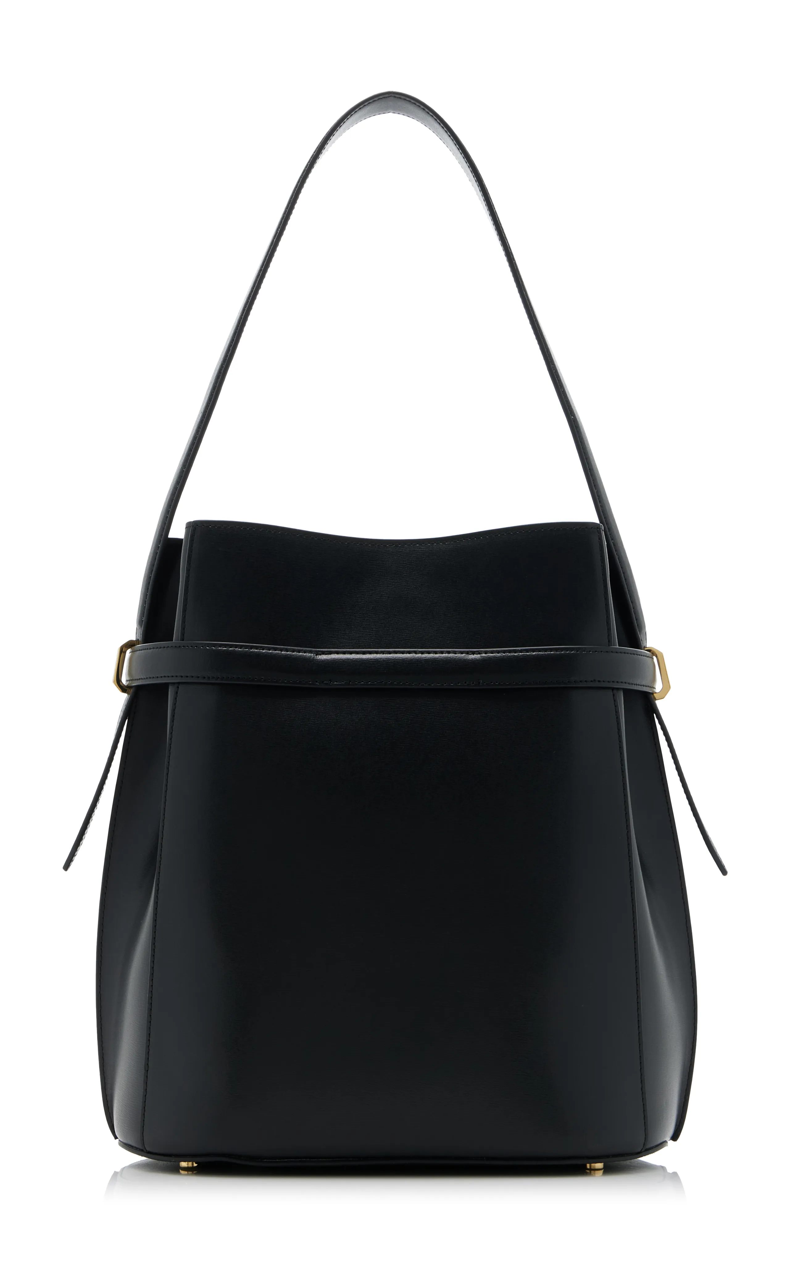 Toteme Belted Leather Bucket Bag