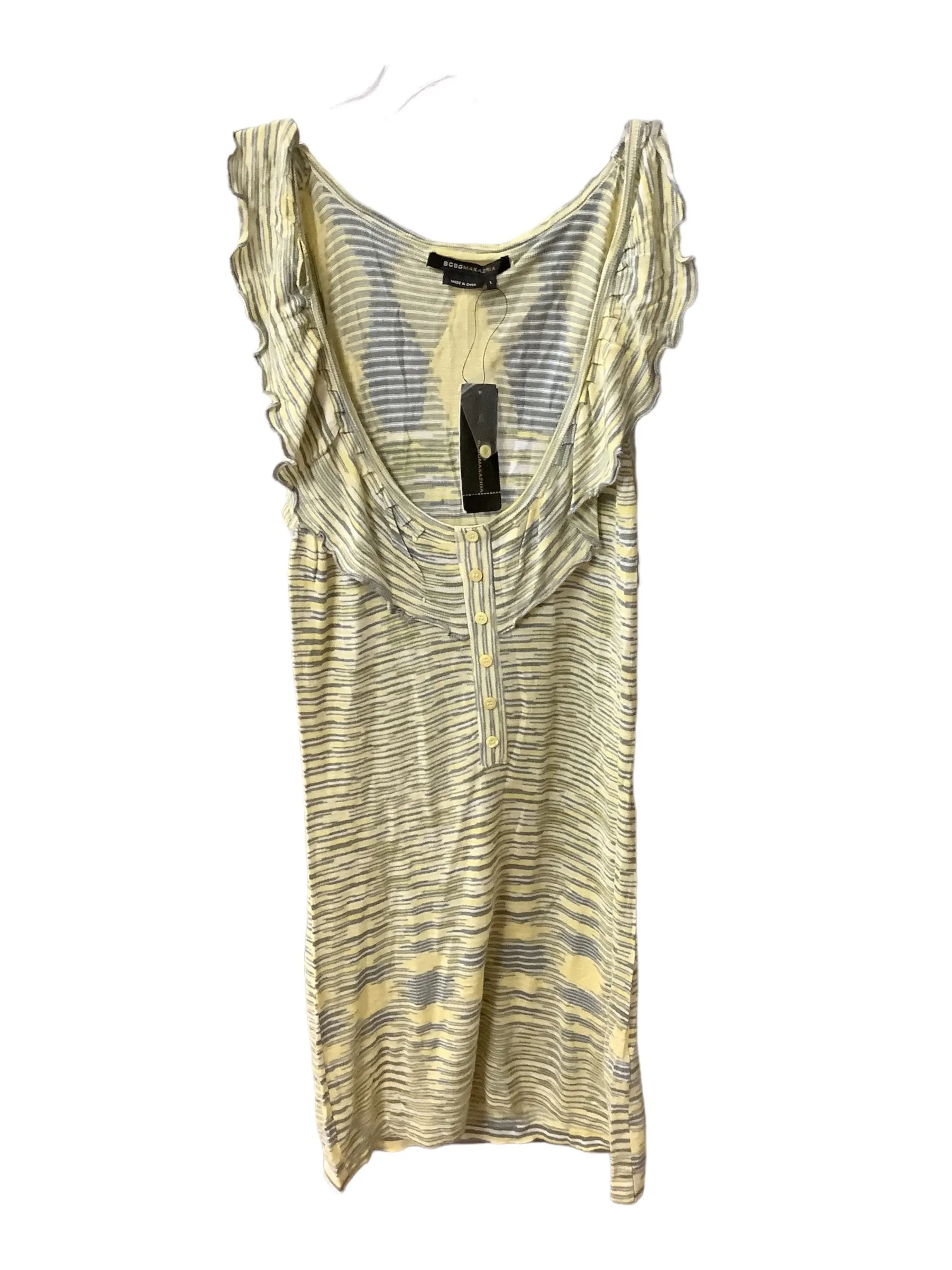 Tunic Sleeveless By Bcbgmaxazria In Yellow, Size: L