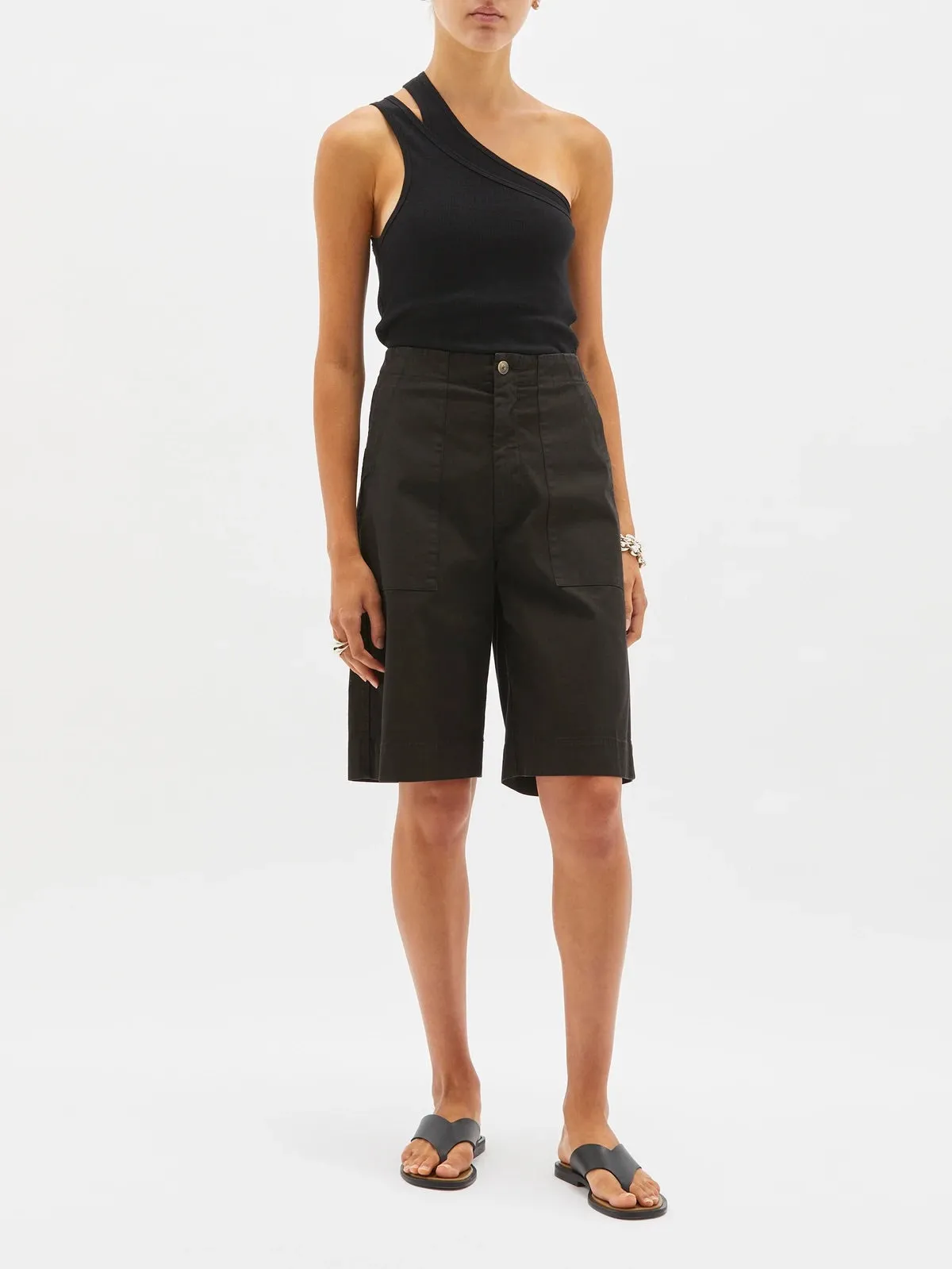 TWILL WORKWEAR SHORT - BLACK