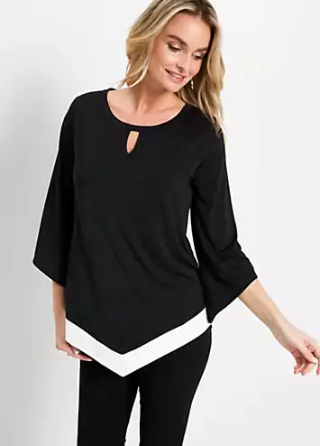 Two Tone Jersey Tunic by bonprix | Look Again