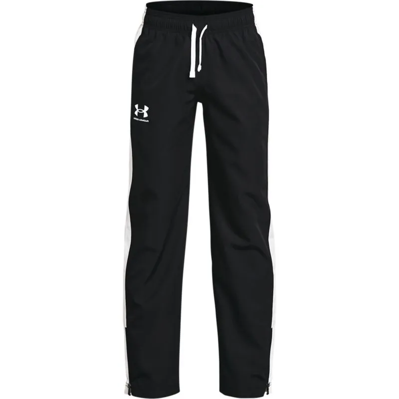 Under Armour Kids' UA Woven Tracksuit Bottoms Black / White