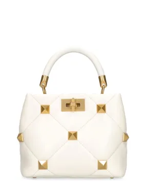 Valentino Garavani   Small Roman Stud leather top handle bag 