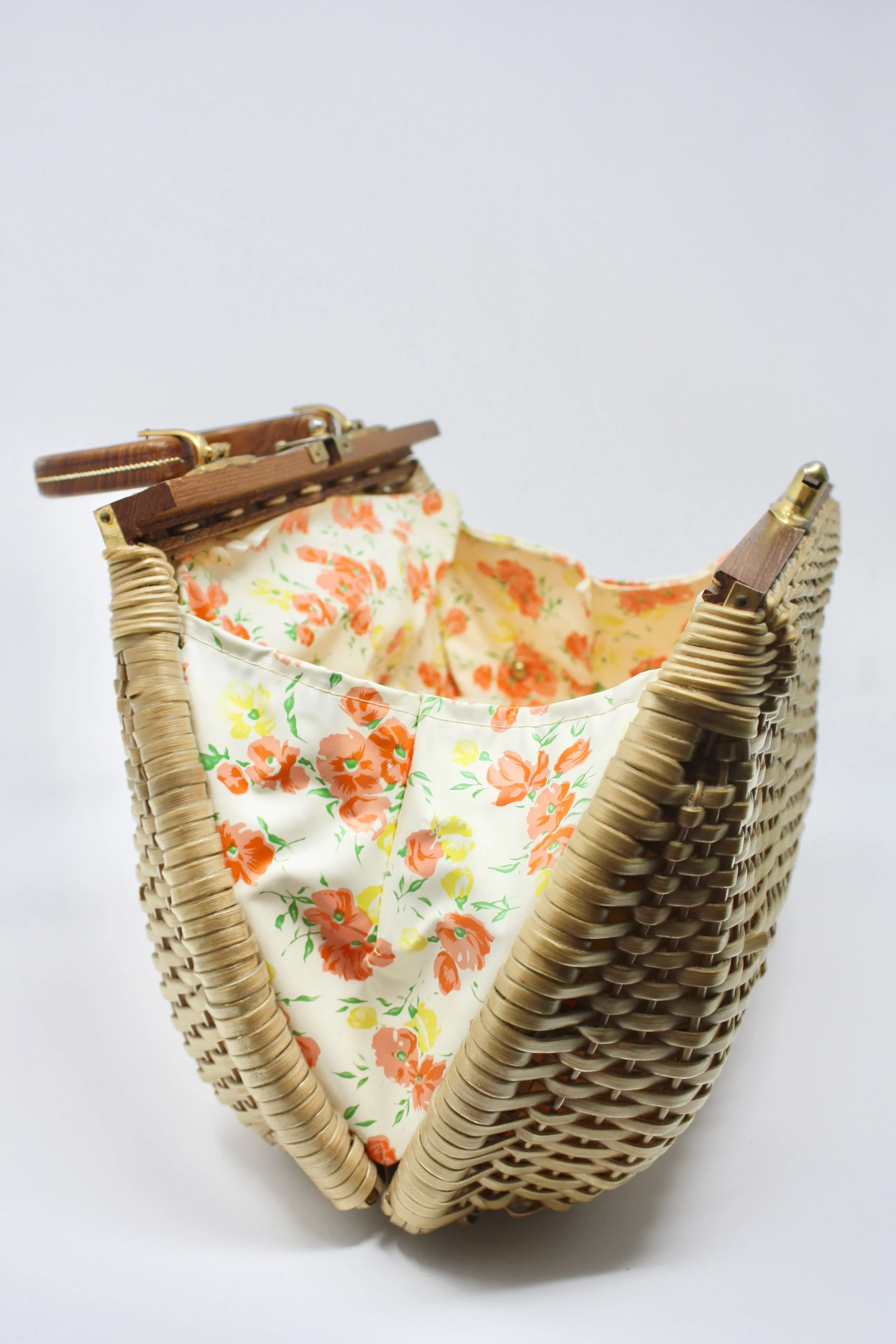 Vintage 60's Basket Bag