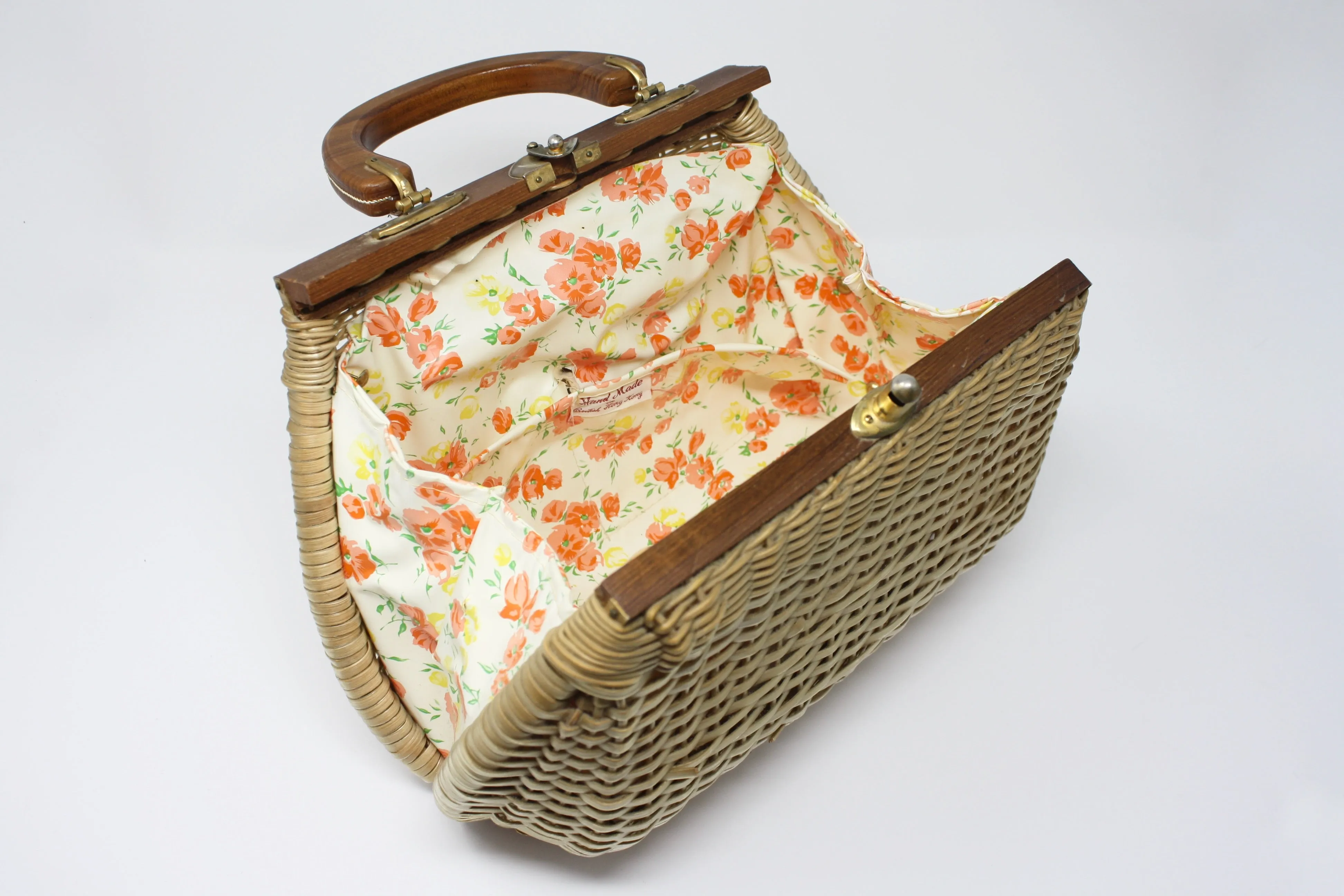 Vintage 60's Basket Bag