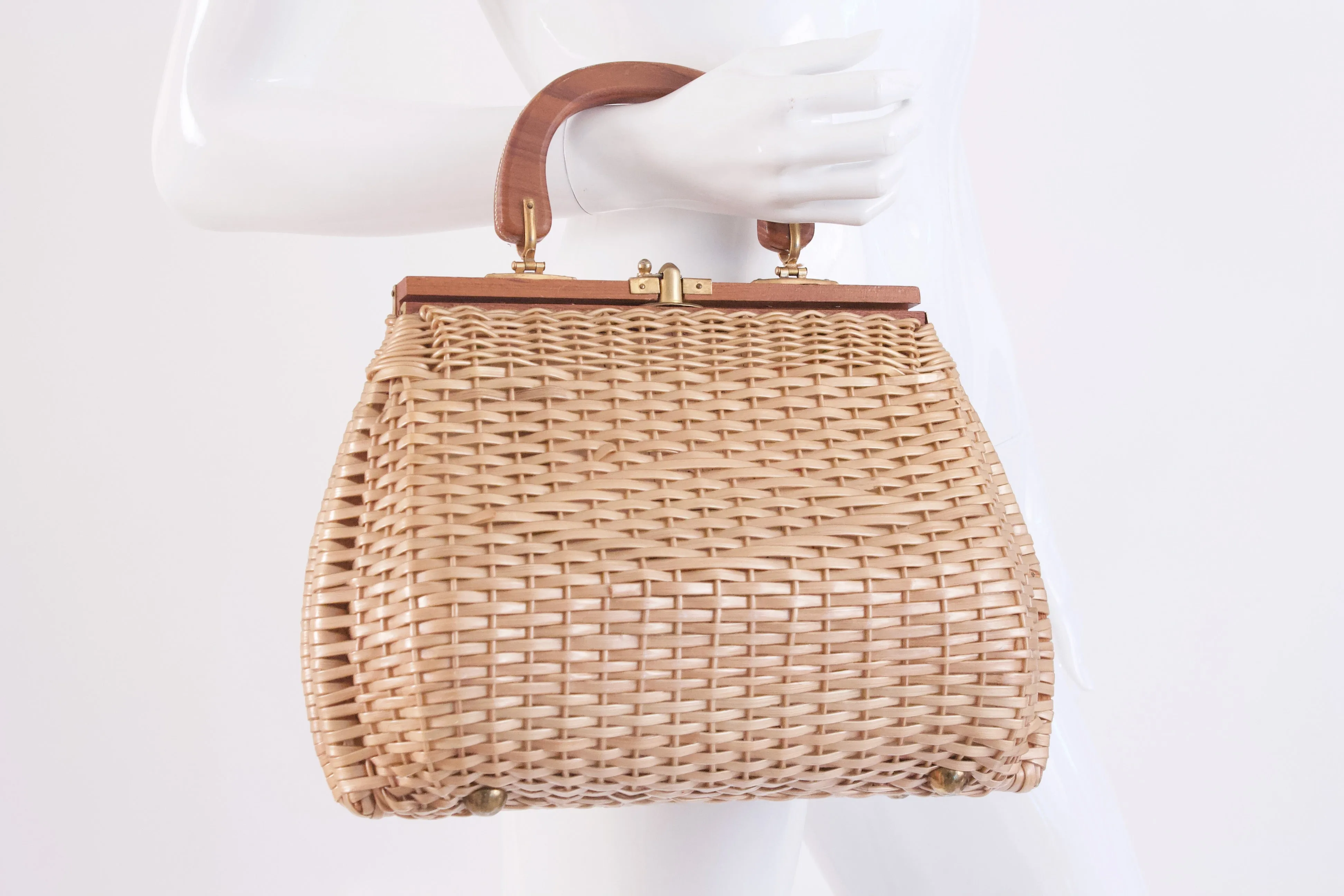 Vintage 60's Basket Bag