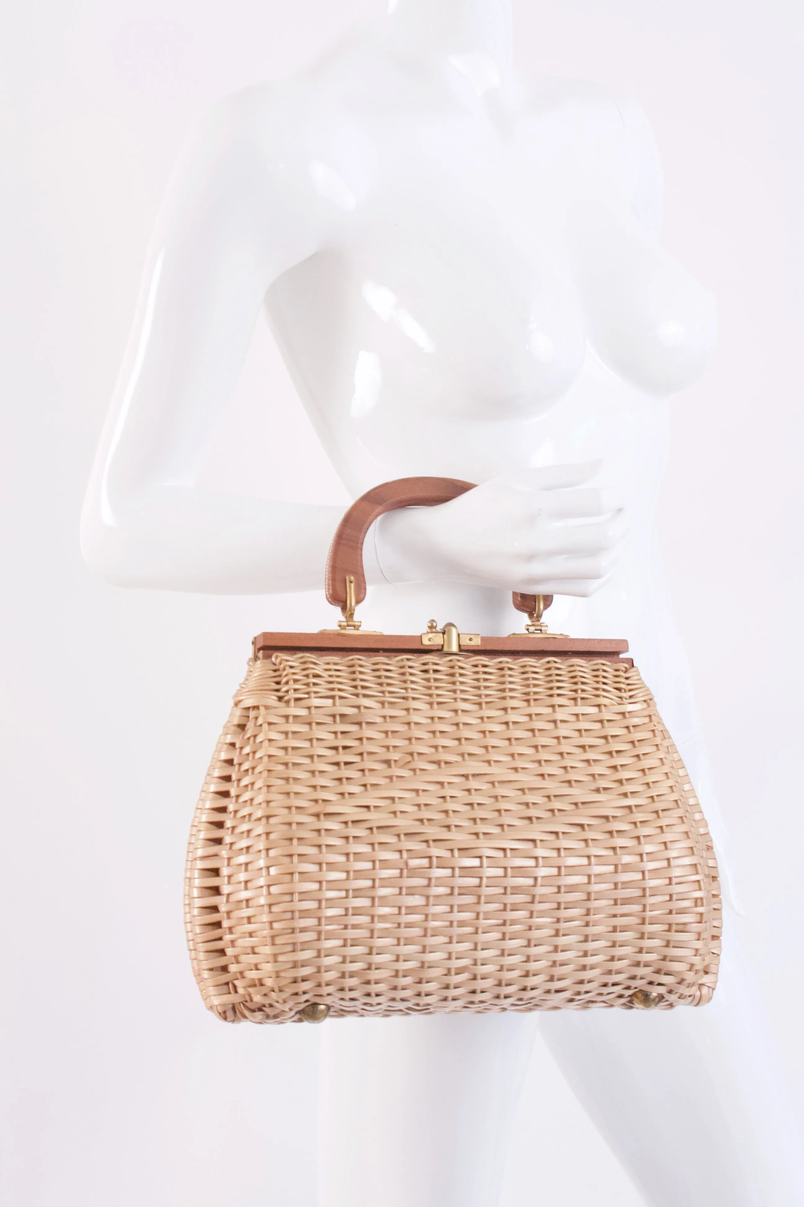 Vintage 60's Basket Bag