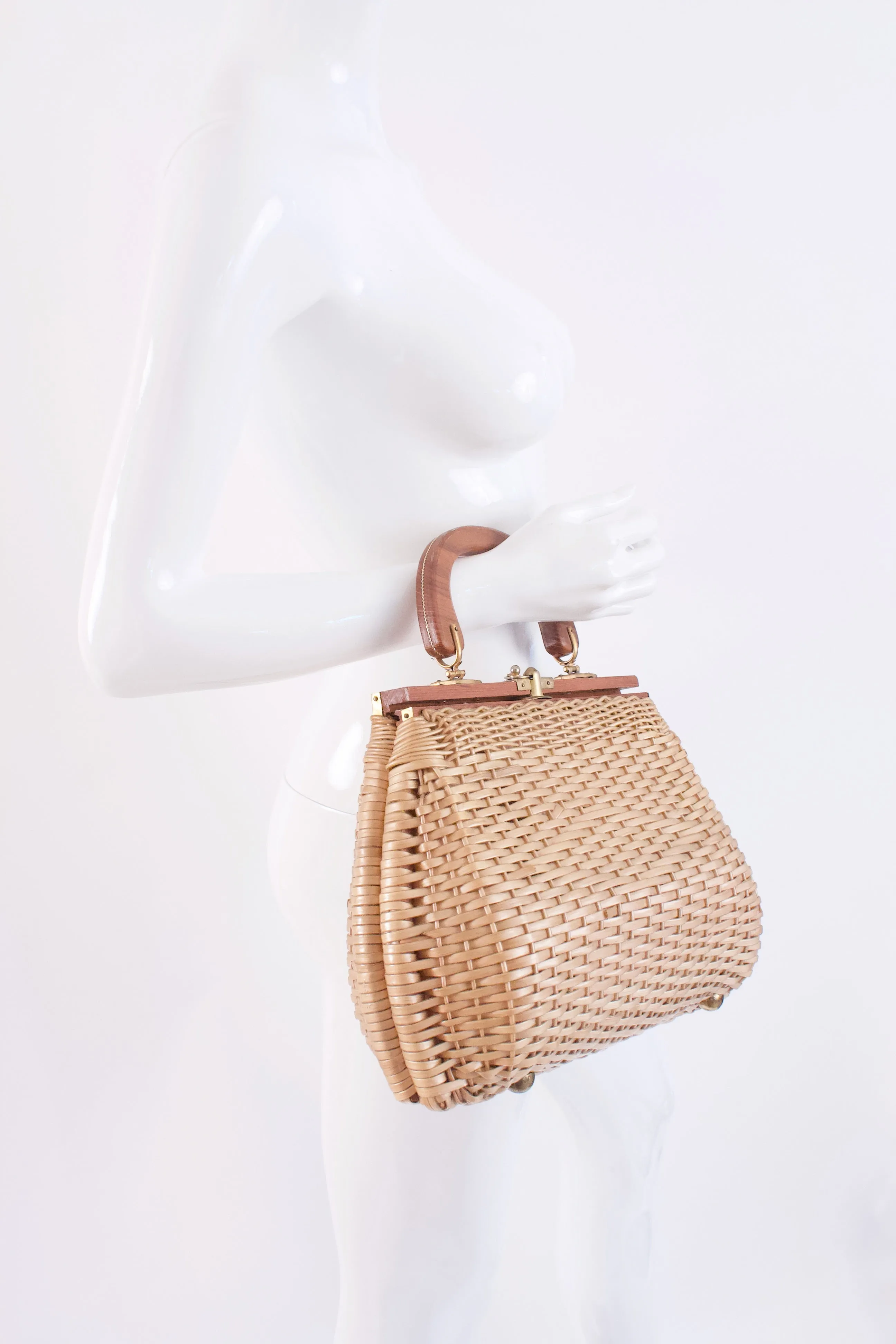 Vintage 60's Basket Bag