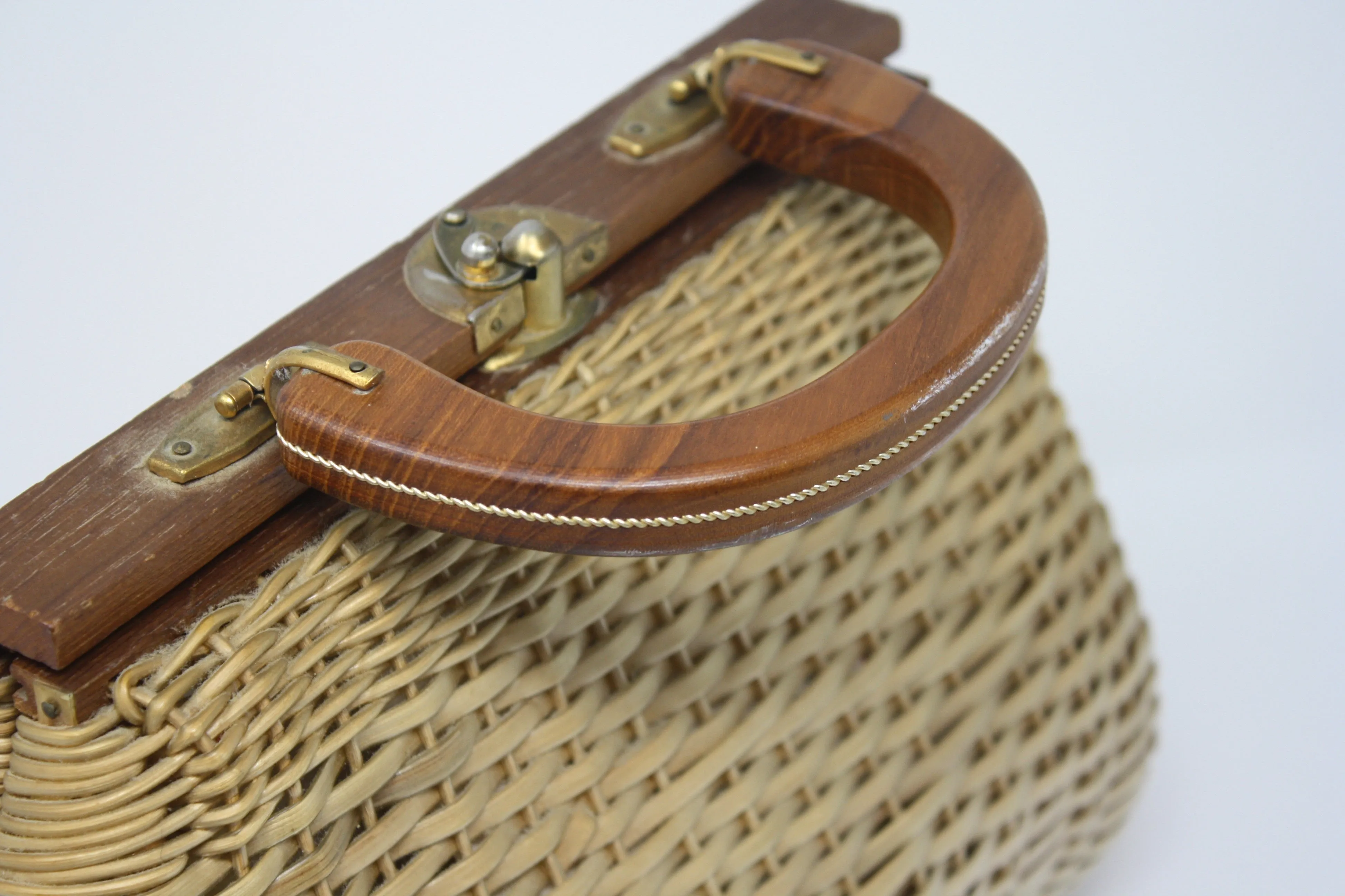 Vintage 60's Basket Bag