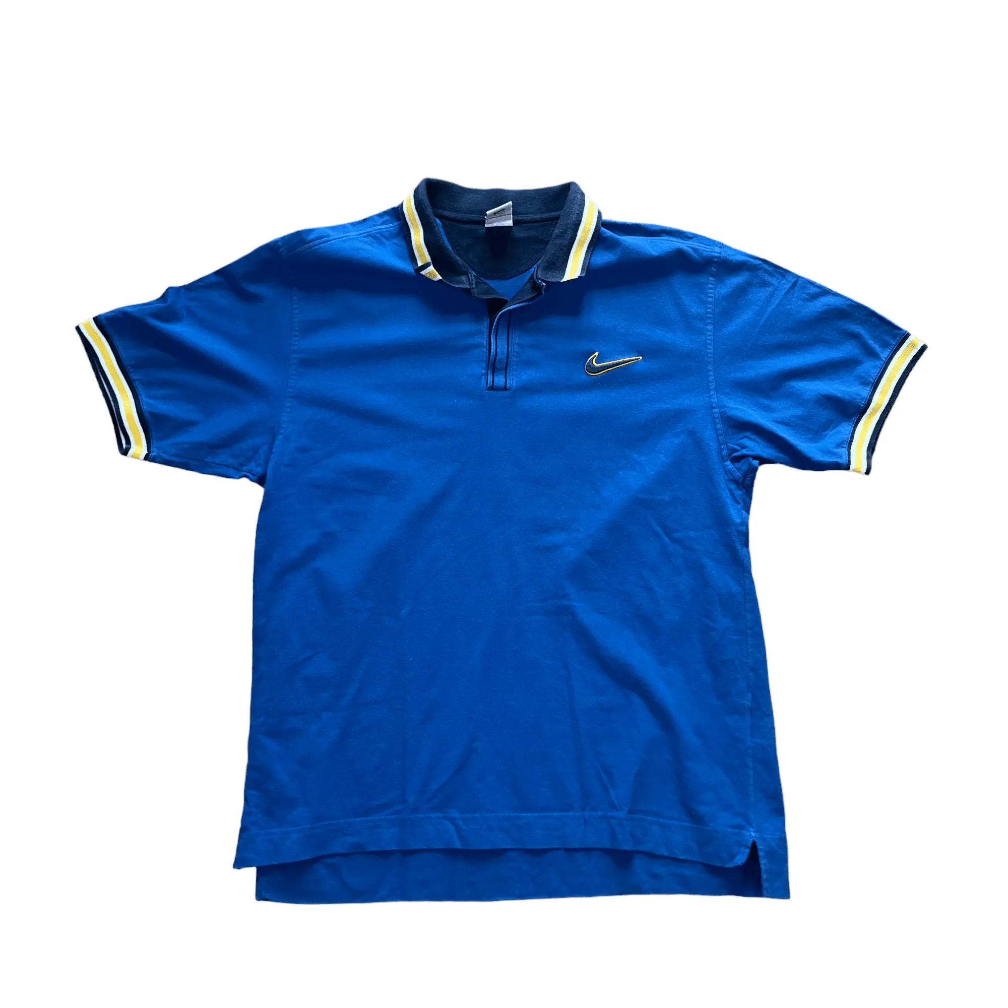 Vintage 90s Blue Nike Polo - Large