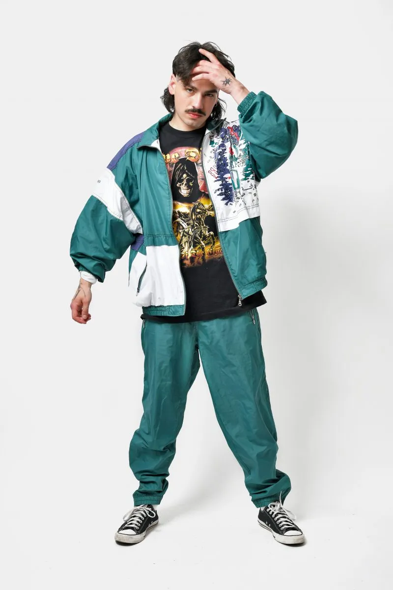 Vintage 90s tracksuit green