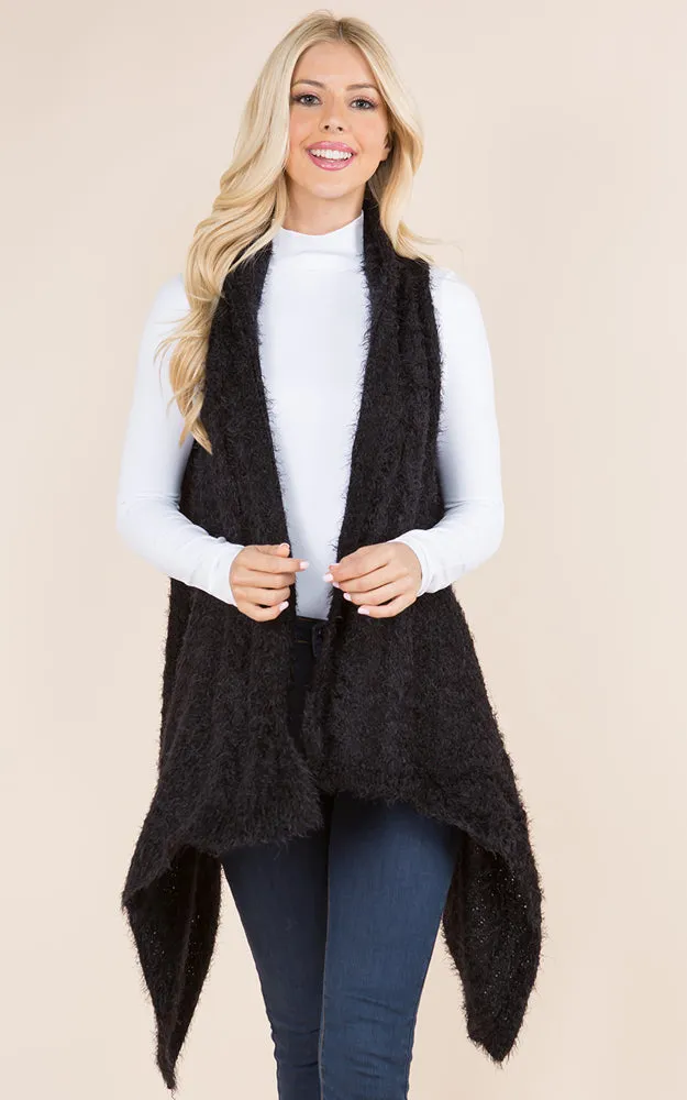 VP8183 Solid Cable Pattern Eyelash Vest