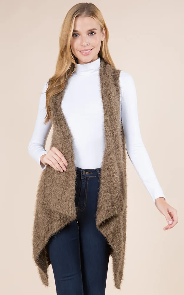 VP8183 Solid Cable Pattern Eyelash Vest