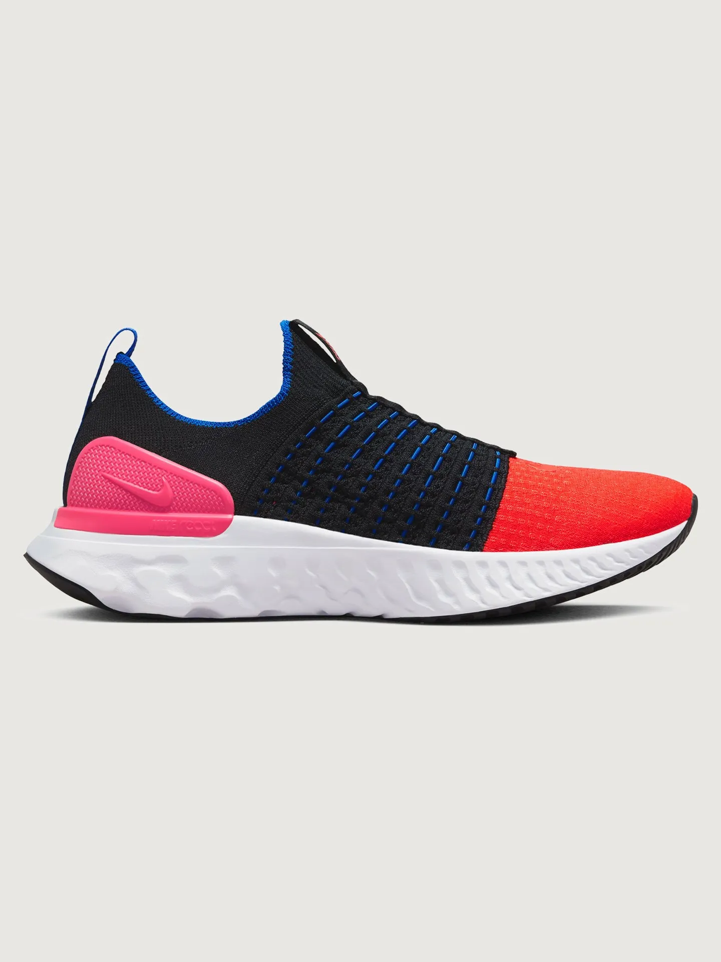 W NIKE REACT PHANTOM RUN FK 2 - Black/Bright Crimson-Hyper Pink