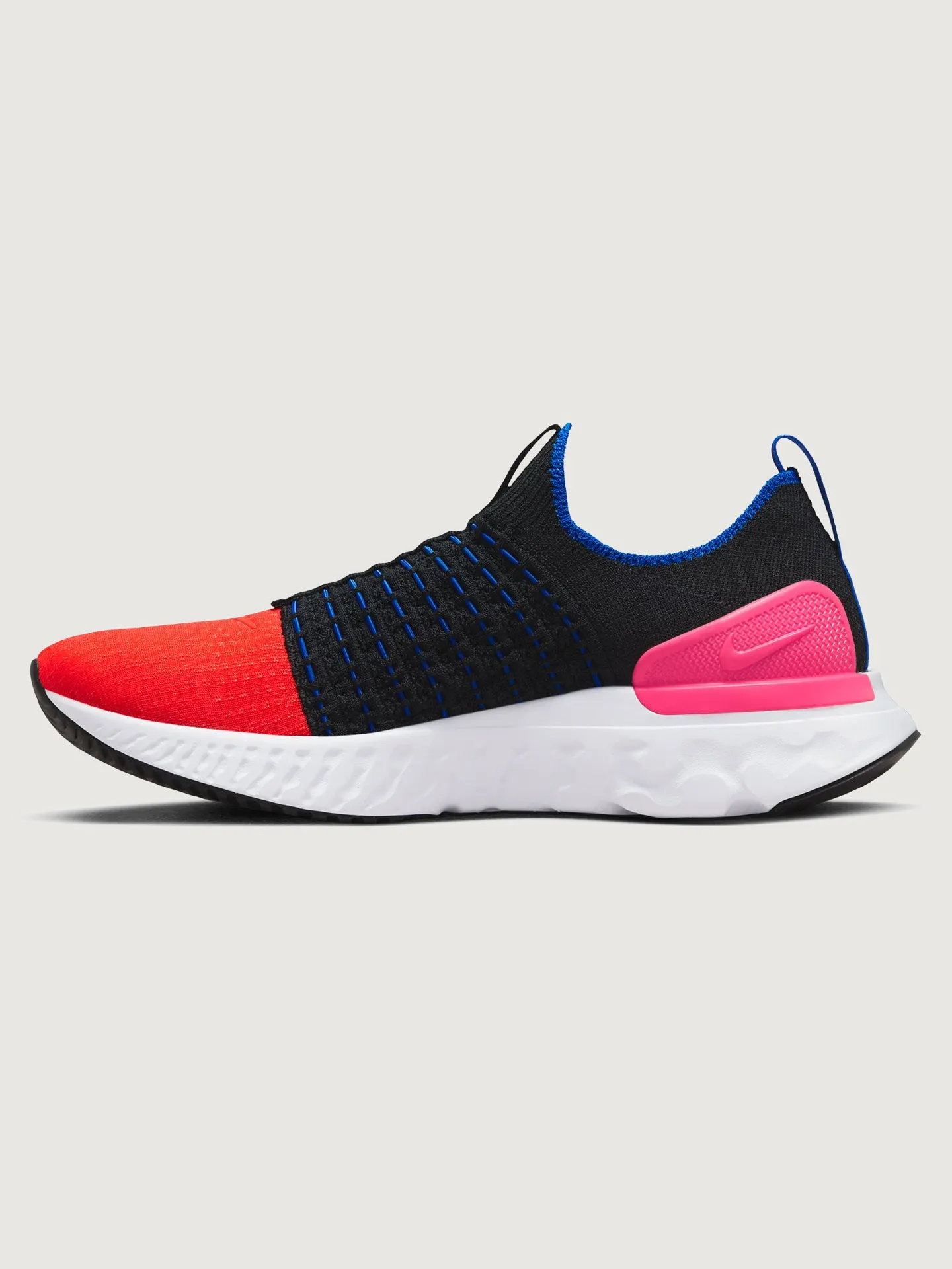 W NIKE REACT PHANTOM RUN FK 2 - Black/Bright Crimson-Hyper Pink