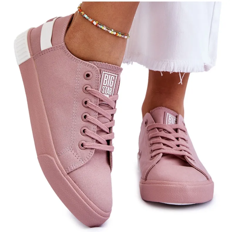 Women's Low Sneakers Big Star LL274040 Pink white