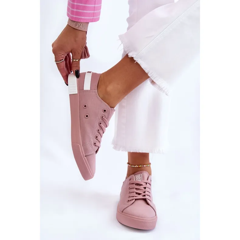 Women's Low Sneakers Big Star LL274040 Pink white