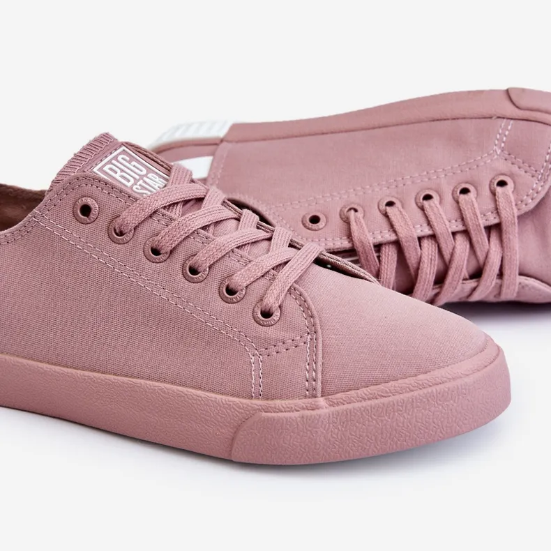 Women's Low Sneakers Big Star LL274040 Pink white