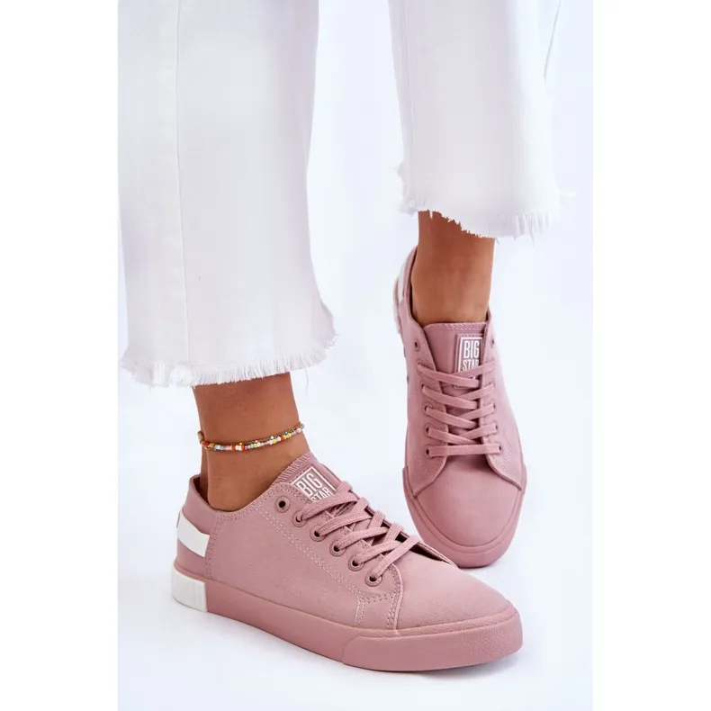 Women's Low Sneakers Big Star LL274040 Pink white