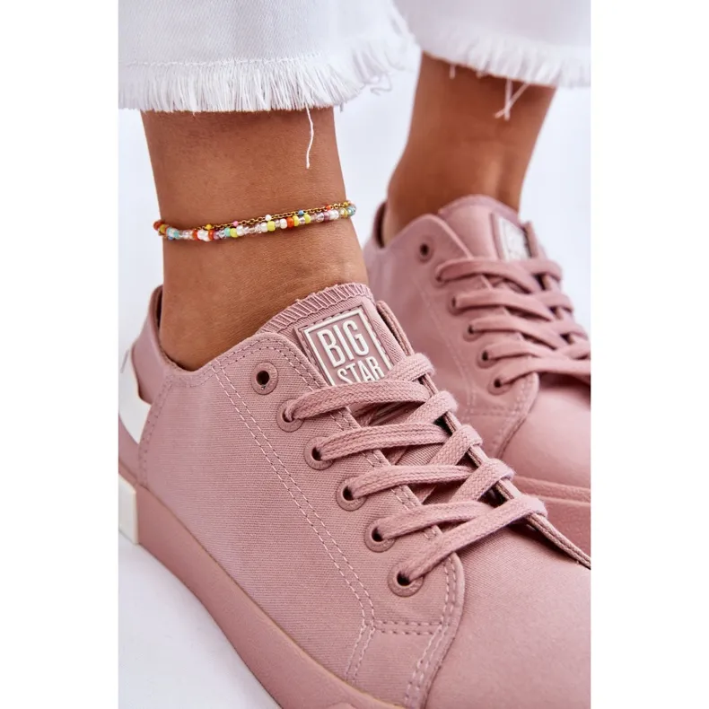 Women's Low Sneakers Big Star LL274040 Pink white