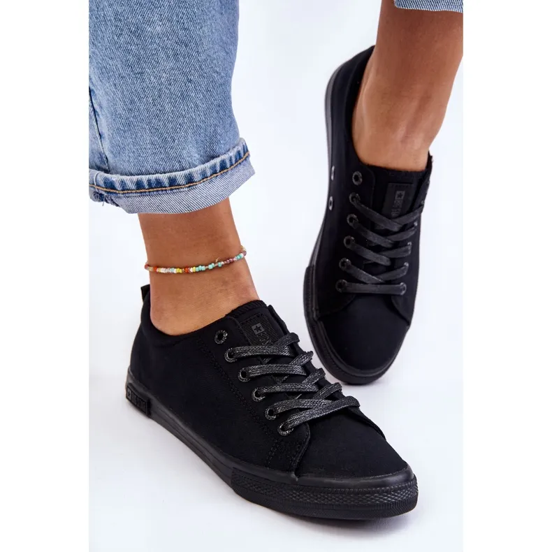 Women's Smooth Low Sneakers Big Star LL274057 Black