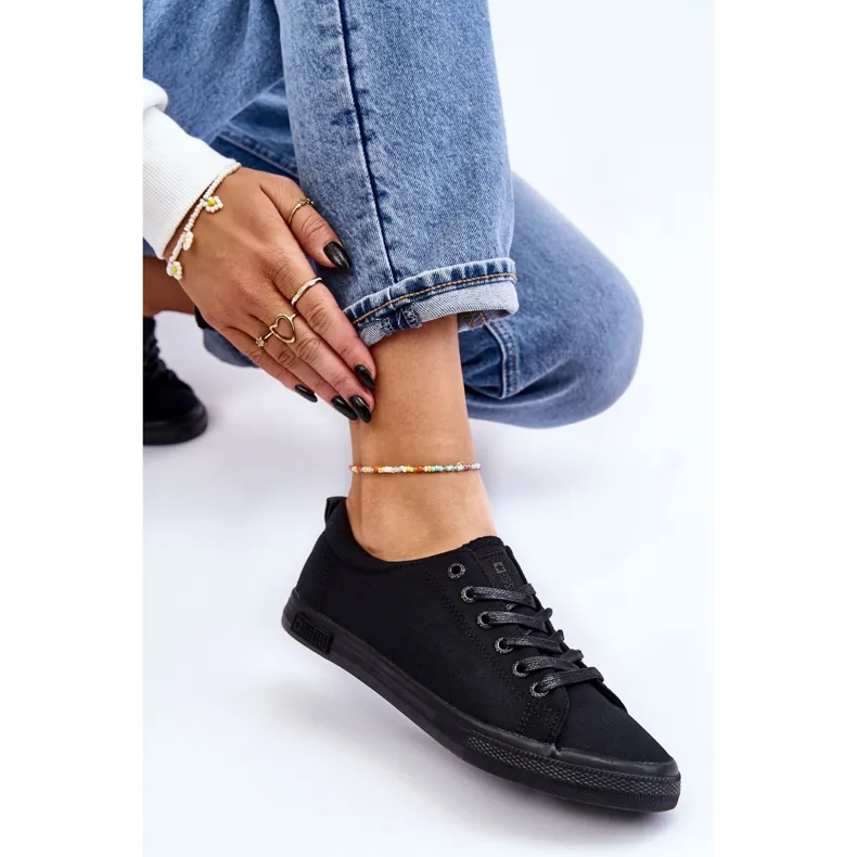 Women's Smooth Low Sneakers Big Star LL274057 Black