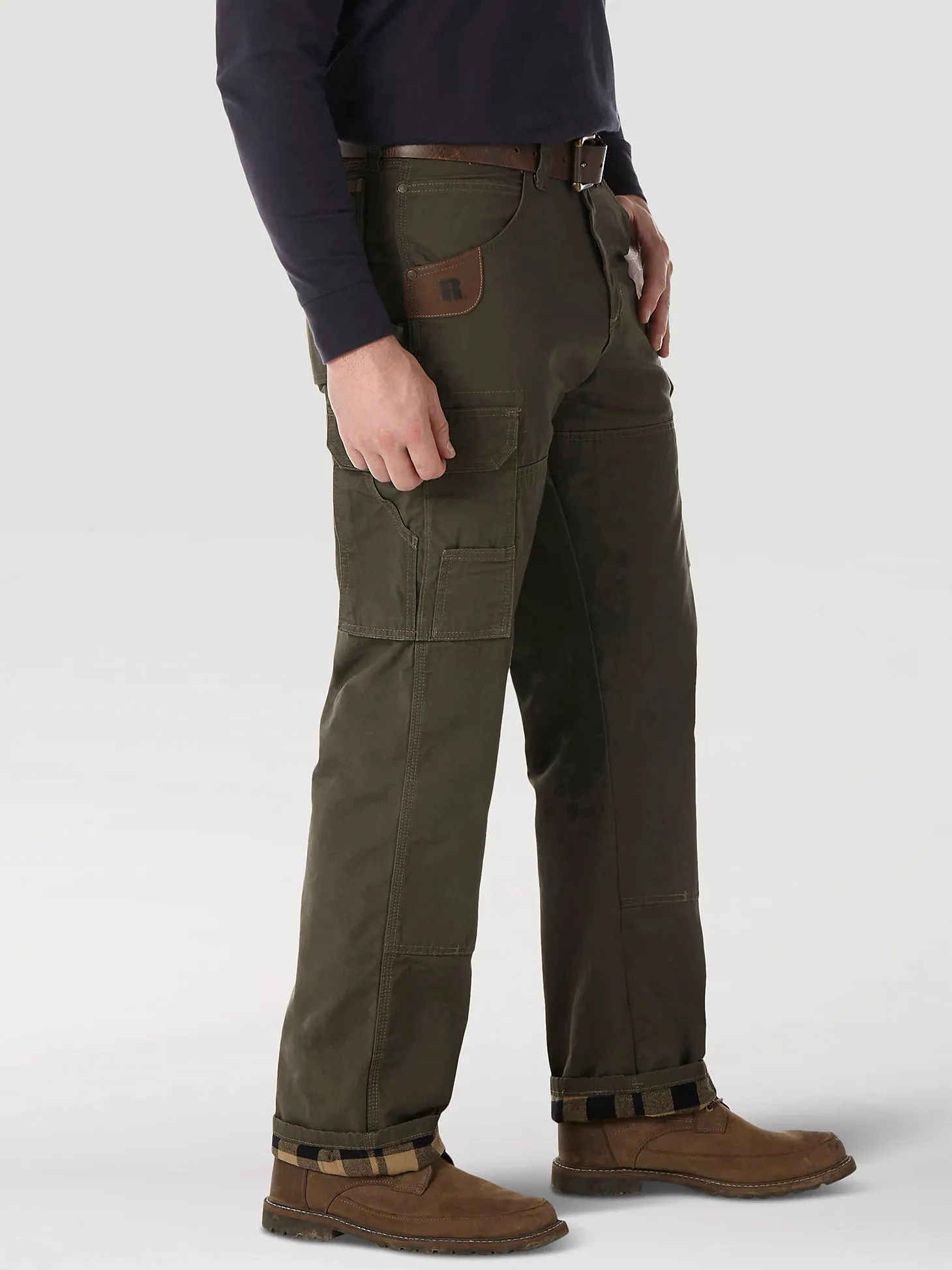 WRANGLER RIGGS WORKWEAR LINED RIPSTOP RANGER PANT IN LODEN 36X30