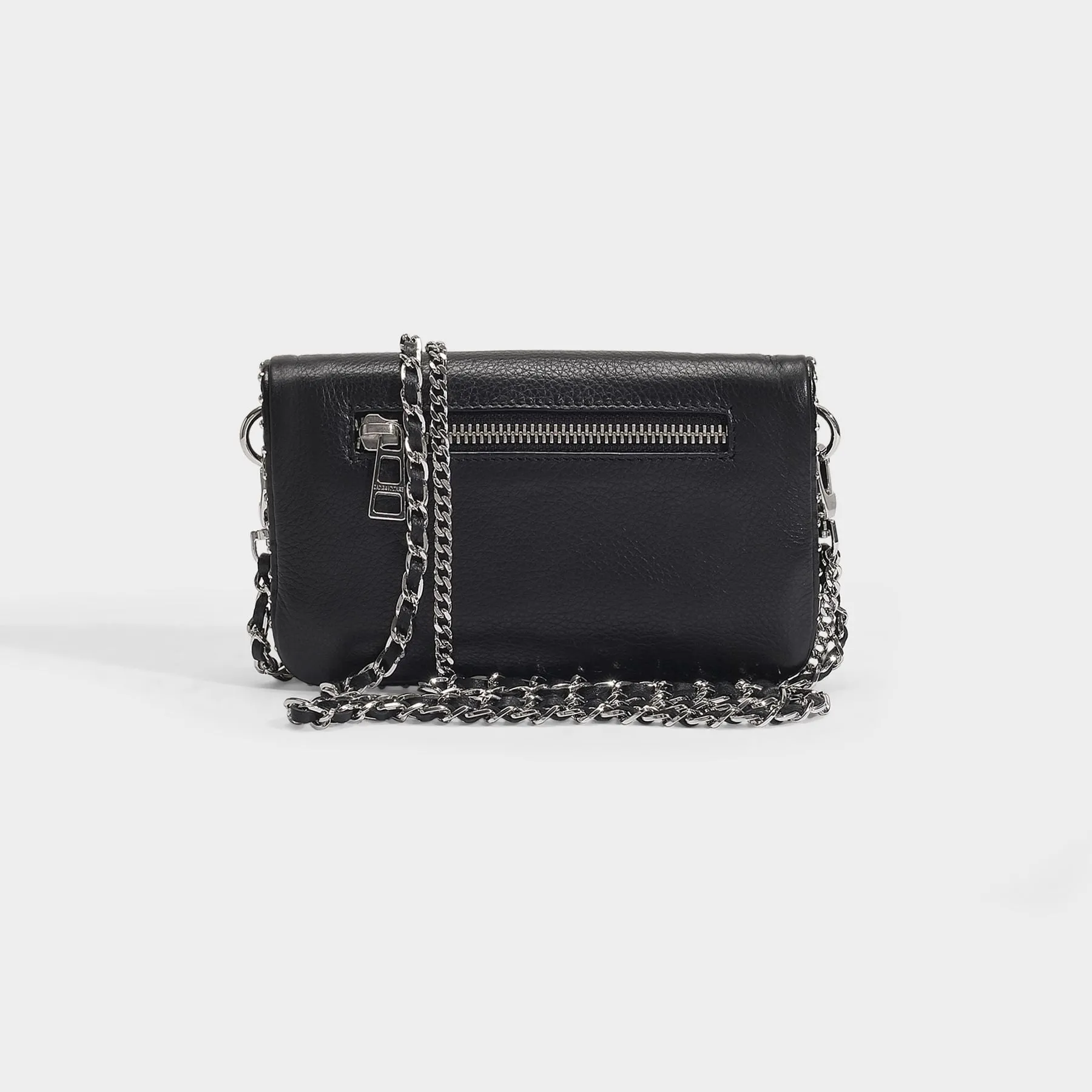 Zadig & Voltaire  Rock Nano Bag in Black Grained Leather